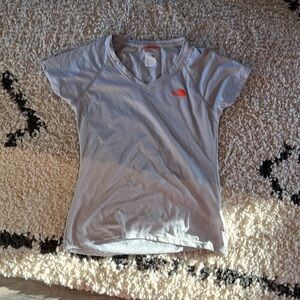 Womens north face gray performance workout tee S